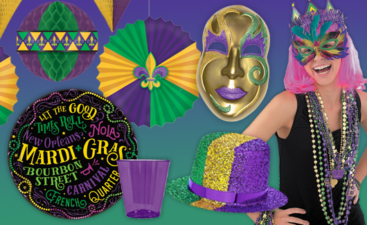 Mardi Gras Beads & Favors in Mardi Gras Party Supplies 